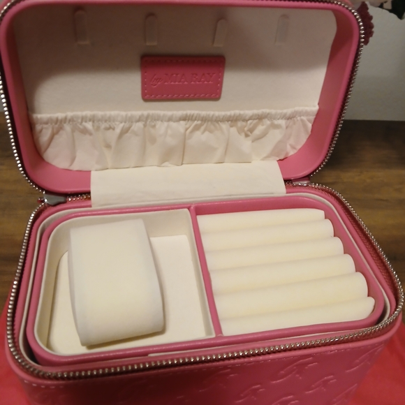 Pink Embossed Women Bag - Picture 3 of 4